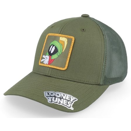 Looney Tunes - Green - trucker - Cap - Marvin The Martian Olive Green Trucker - Hatstore