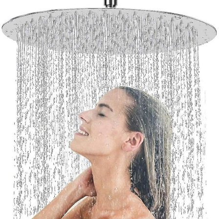 Regnbruser Indbygget Brusehoved Rustfrit Stål Brusehoved