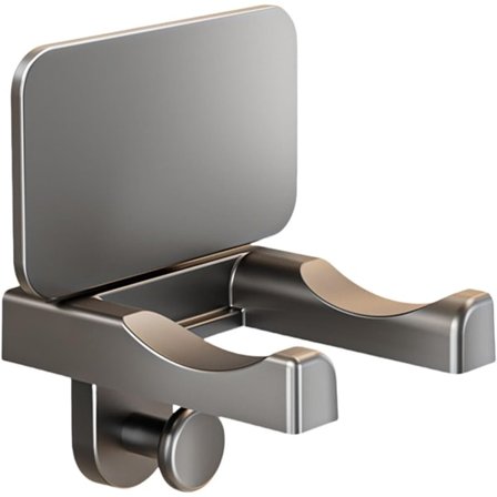 Hårtørrerholder med sugekop, opbevaringsstativ vægmonteret hårtørrerstativ, til badeværelse og soveværelse uden boring