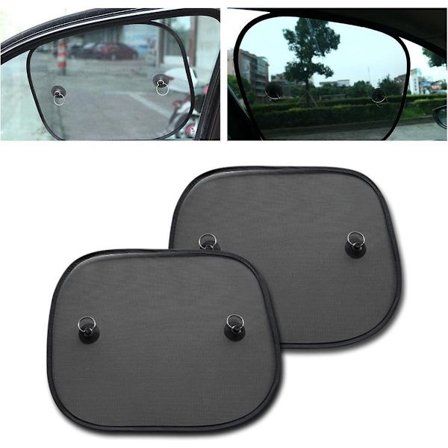 Go Go Gadget - Solskydd för bil - Med sugproppar - 2-pack - Svart - Heminredning