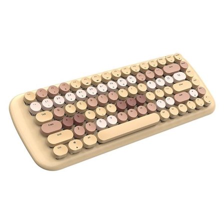 MOFII trådløst mekanisk tastatur med Bluetooth ROMI 2.4G (brun)