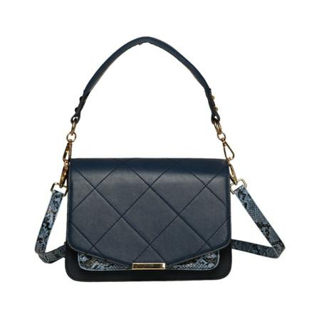 Noella Blanca Taske Medium Snake Blå, Dame Håndtasker, Størrelse: ONE Size