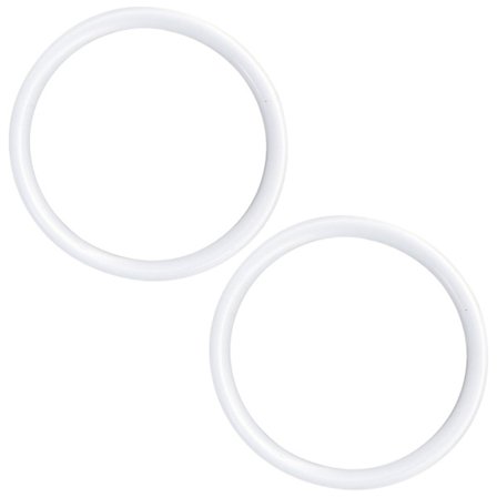 2 stk. Runde Håndlavede Håndtag Taske Tilbehør Akryl Rot Håndtag 12.3X12.3X1cm 12.3X12.3X1cm