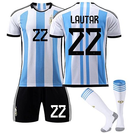Lautaro 2022 MM-kisat Argentiina Koti Jalkapallopaita nro 22 Paketti