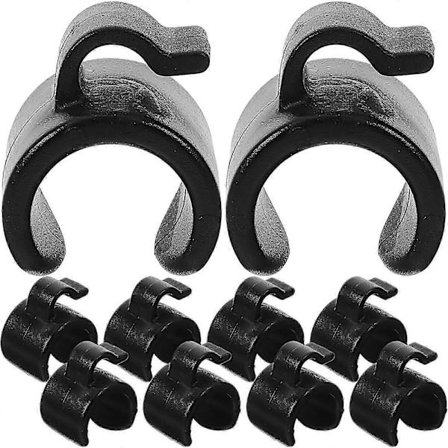 20 st Kabelklämma 25mm Telefonställ Kabelhållare Stolpfäste Kabelklämma Mikrofonstativ Kabelklämma[D]