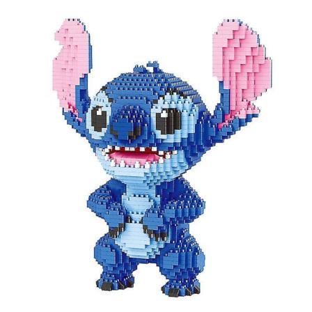 Stitch Muoviset Rakennuspalikat Puzzle Leikki, Upea Lahja 7-12-Vuotiaille Pojille & Tytöille, Korkeus 22cm, Palikoiden Lukumäärä: 2300kpl