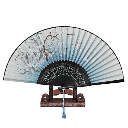 Solskærm - Sommerfugle med blomster [M12] - Blå [Sort]