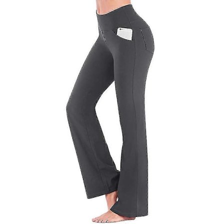 Dame Casual Flared Stretch Dansebukser Elastisk Høj Talje Løse Yoga Bukser