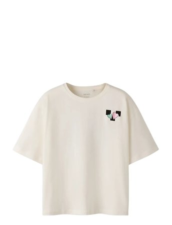 name it Nkftara Ss Rlx Top Ps Noos - Cream - 116