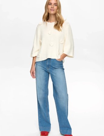 Nümph Numarsie Ss Pullover - Cream - L