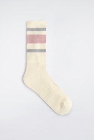 COS Chaussettes De Sport Rayées in Blanc