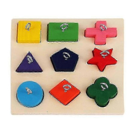 Pædagogisk legetøj, træningslegetøj papegøje træklods puslespil [jkw][D]