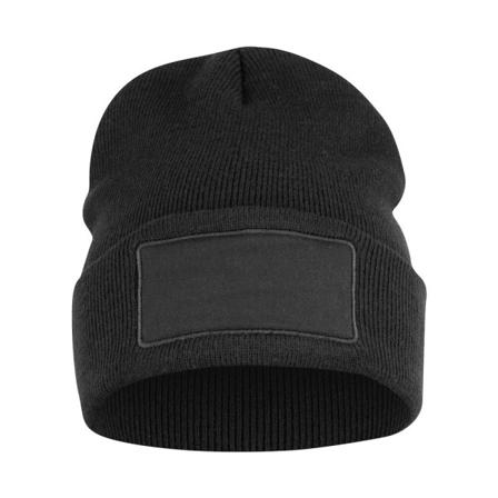 Clique Unisex Adult Hubert Patch Beanie One Size Svart