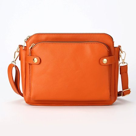 3-Lagers Läder Crossbody Axelremsväska Clutch Lyx Handväska