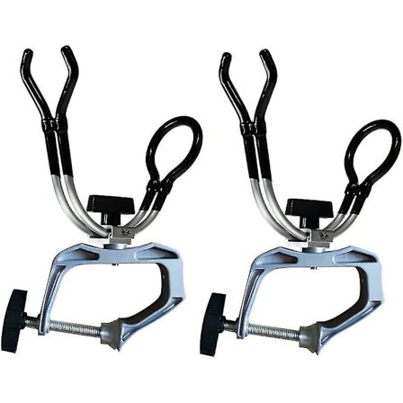 2 Pak Solid Aluminium Fiskestavs Holder, Op Til 5cm | 360 Graders Rotation