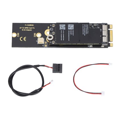 BCM94360CS WLAN-kort til M2 NVME SSD NGFF Key B M-adapter til bærbar desktop-tablet uden ekstern antenne