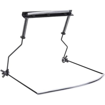 Harmonika Holder Professionel Metal 10 Hullers Harmonika Holder Hals Hænder Fri med Justerbart Stabilt Halsstativ Beslag