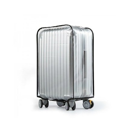 Genomskinlig PVC-resväskskydd, bagageskydd för resväskor med hjul