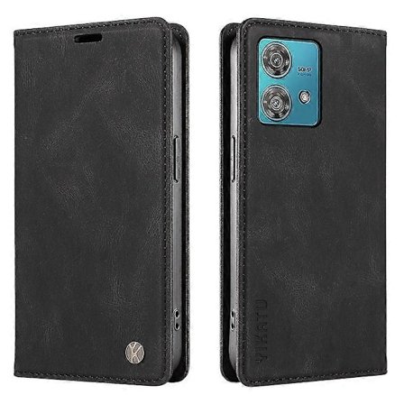 YIKATU YK-004 Magnetisk lædercover med stativ og pung til Motorola Edge 40 Neo 5G