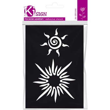 Klistermärke - KI-SIGN - Maya Soleil - 7x10 cm - Återanvändbar - För textil och hud