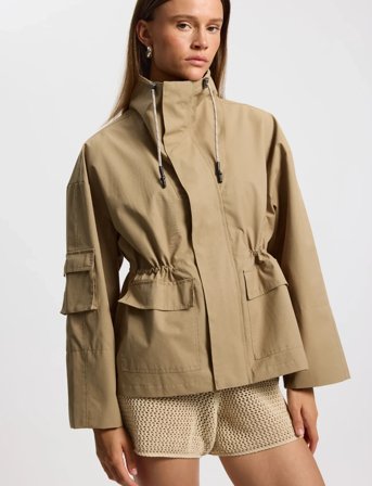 Rethinkit Studios Tech Coat Cloud - Beige - XL