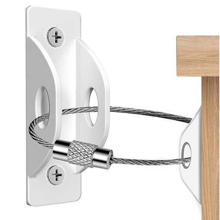 Møbelanker (12 stk.) Møbelrem til , Sikrer 420 pund Møbler Forhindrer Fald Anti T DB