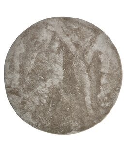 Tuftet tæppe Amarante Rund 120 cm Ø Beige