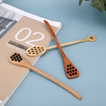 Pakke med 3 omrøringsstænger kaffe mælk honning omrøringsske stikke med KLB