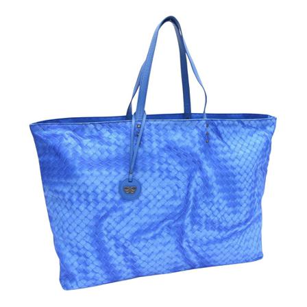 Bottega Veneta Vintage, Pre-owned Tote Bags Blauw, Dames, Maat:ONE Size