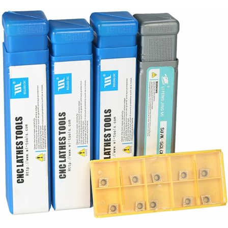 10 st hårdmetallskär + hållare + 4 st skiftnyckel CNC svarv svarvverktyg