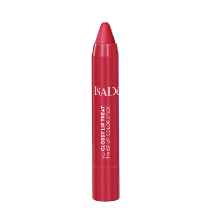 IsaDora The Glossy Lip Treat Twist Up Color Stick Bare Belle Läppglans Unisex Röd 3,3G