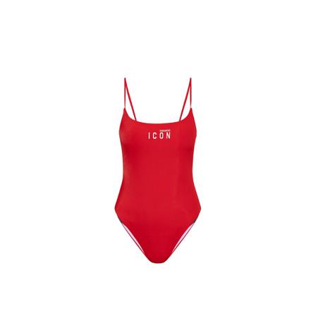 Dsquared2, One-Piece Swimsuit Rood, Dames, Maat:S