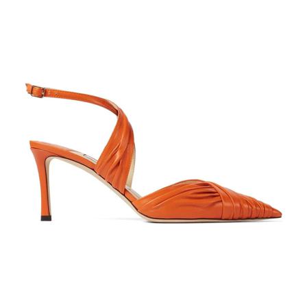 Jimmy Choo Basil 75 Pumps Orange, Dame, Størrelse: 37 EU