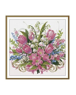 Broderikit Tavla Blomsterbukett - Nova Sloboda