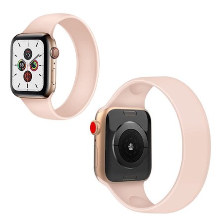 Elegant silicone watch band for Apple Watch Series 5 / 4 44mm - Pink Size: L