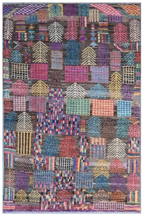 Mały Berber Colourful Dywan 119X186 Wełna