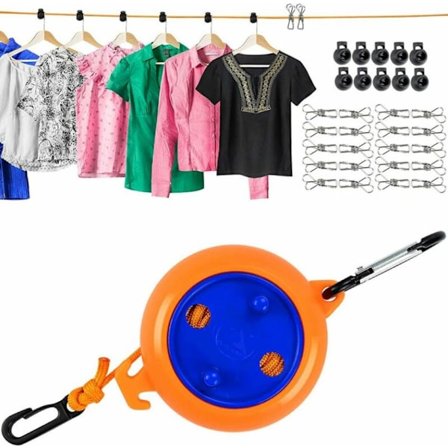 8 meter infällbar tvättlina 8 meter utomhus camping tvätt hylla badrum kök trädgård