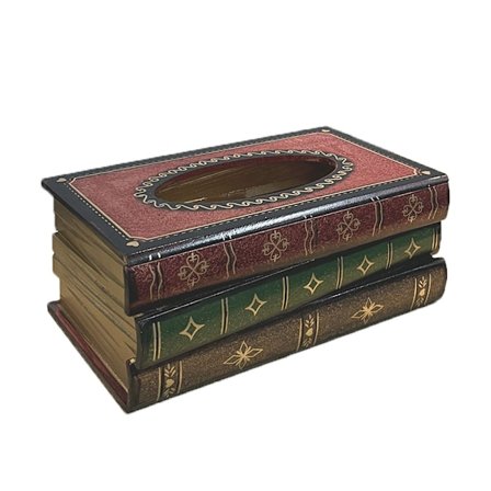 1 kpl punainen puinen nenäliina-laatikko kotiin, toimistoon, autoon