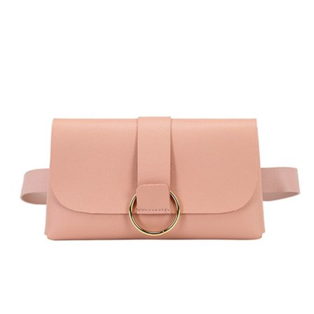 Naisten vyölaukku, nahkainen Fanny Pack PINK - spot-ale