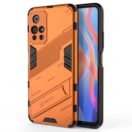 Shockproof Hybrid Suojakuori With A Modern Touch For Xiaomi Redmi Note 11T 5G / Note 11s 5g - Oranssi