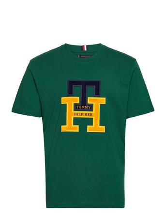 Icon Blackwatch Monogram Tee T-shirts Short-sleeved Grønn Tommy Hilfiger