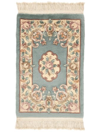 China 90 Line Vloerkleed 61X92 Beige/Bruin Wol, China
