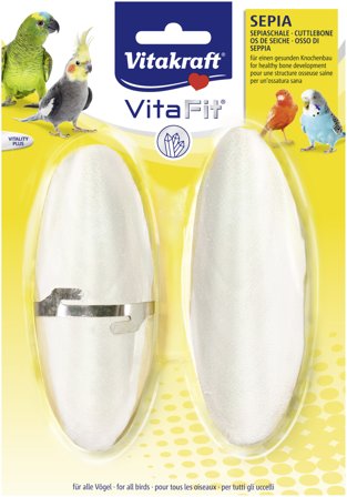 Vitakraft - Vita Fit Sepia Bowl 2-pakning - Fugl - Fuglepleie & kosttilskudd - Sepiaskall & mineralsteiner - ZOO.no