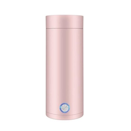 (Pink) Mini Elektrisk Rejse Kedel, 2-i-1 Elektrisk Varm Kop, 400ml Bærbar Elektrisk Kedel til Te, Kaffe-EU