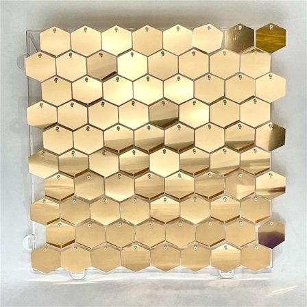 Hexagon Shimmer Board Paljettpanel CHAMPAGNE CHAMPAGNE
