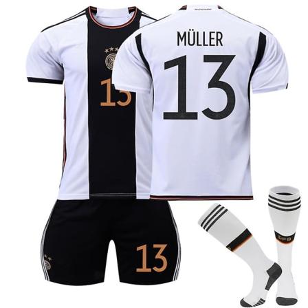 Muller 13# Jersey Hem 22-23 Saksa Jalkapallo T-paidat Jersey Set Lapset 20(110-120CM) Lapset 20(110-120CM)