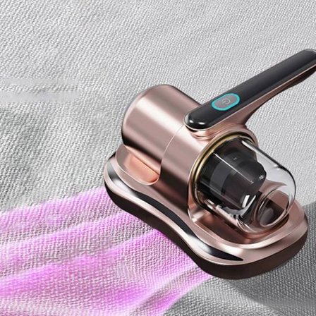 Handhållen dammsugare för madrass, säng, kuddar, soffa - Kompatibel med (Märke) - Roséguld[YDE]