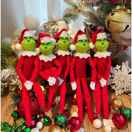 32cm Christmas Elf Doll Grinch Ornament Julhänge
