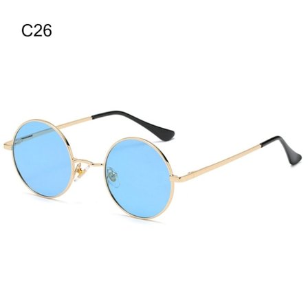 Små runda solglasögon Hippie Circle Solglasögon C26 C26
