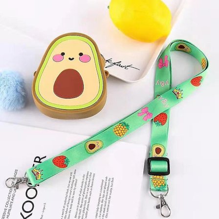 Frugt Avocado Form Design Piger Pung Lærred Crossbody Taske Chic Skuldertaske